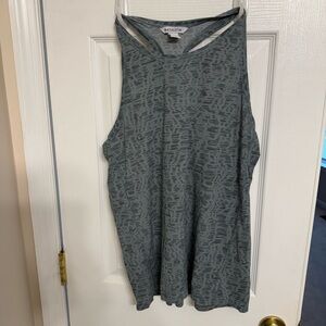 Athleta Blue Patterned Women's Tank Top